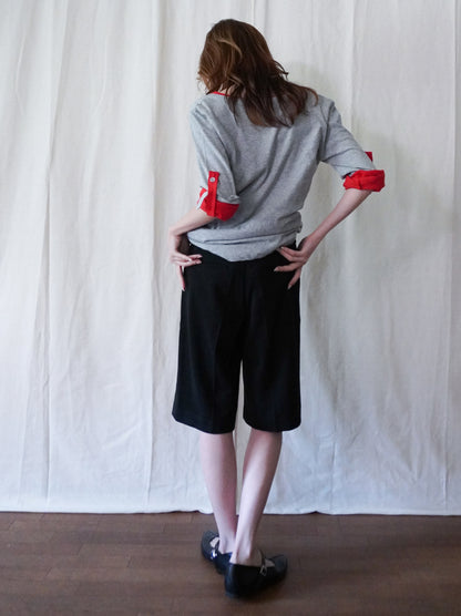 Soft scoop ヘンリーネックカットソー