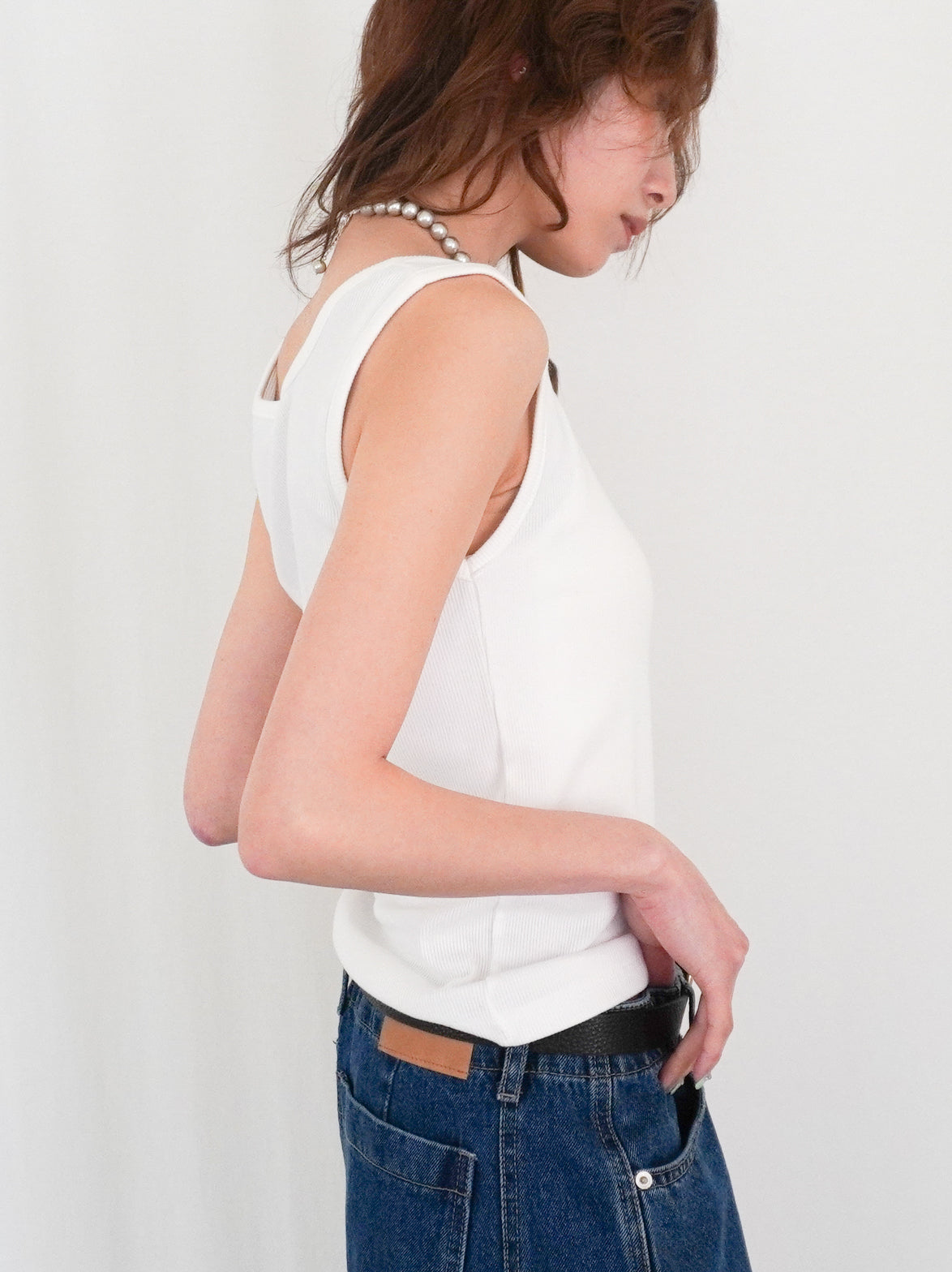 Essential rib ヘンリータンクトップ