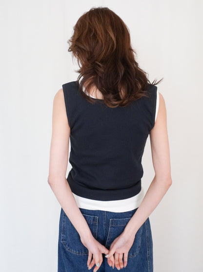 Essential rib ヘンリータンクトップ