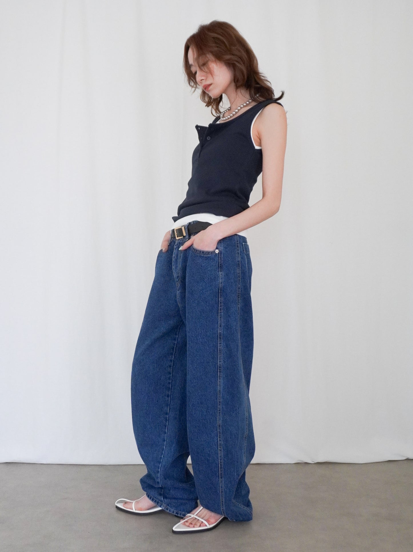 Essential rib ヘンリータンクトップ