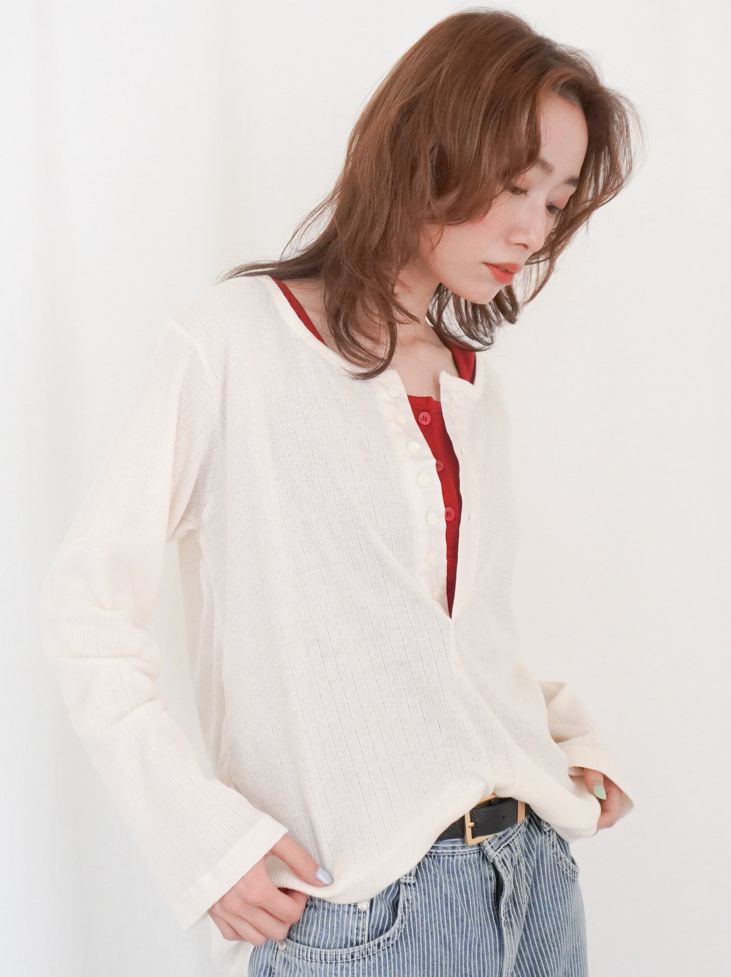 Essential rib ヘンリータンクトップ
