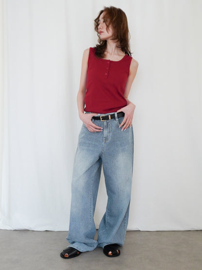 Essential rib ヘンリータンクトップ
