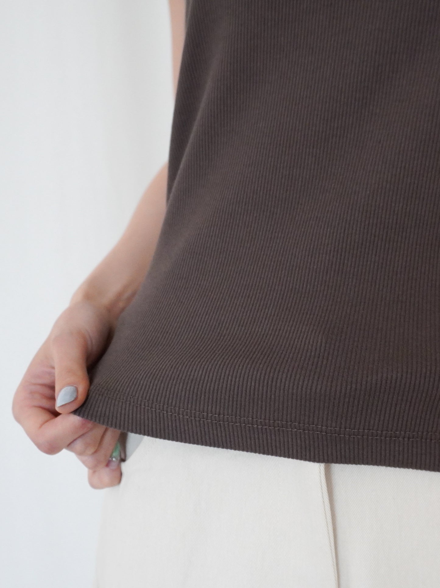 Essential rib ヘンリータンクトップ