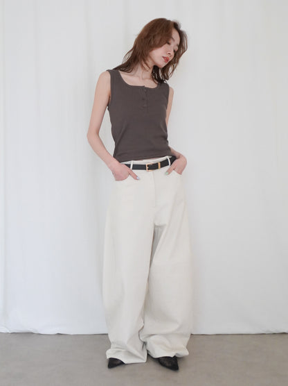 Essential rib ヘンリータンクトップ