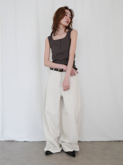 Essential rib ヘンリータンクトップ