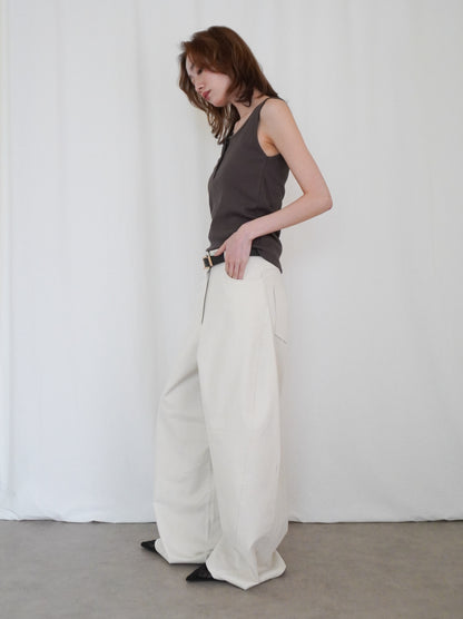 Essential rib ヘンリータンクトップ