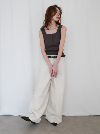 Essential rib ヘンリータンクトップ