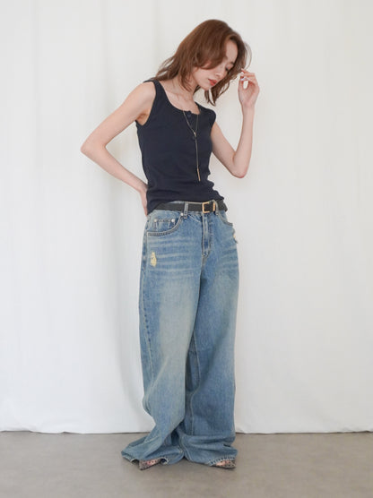 Essential rib ヘンリータンクトップ