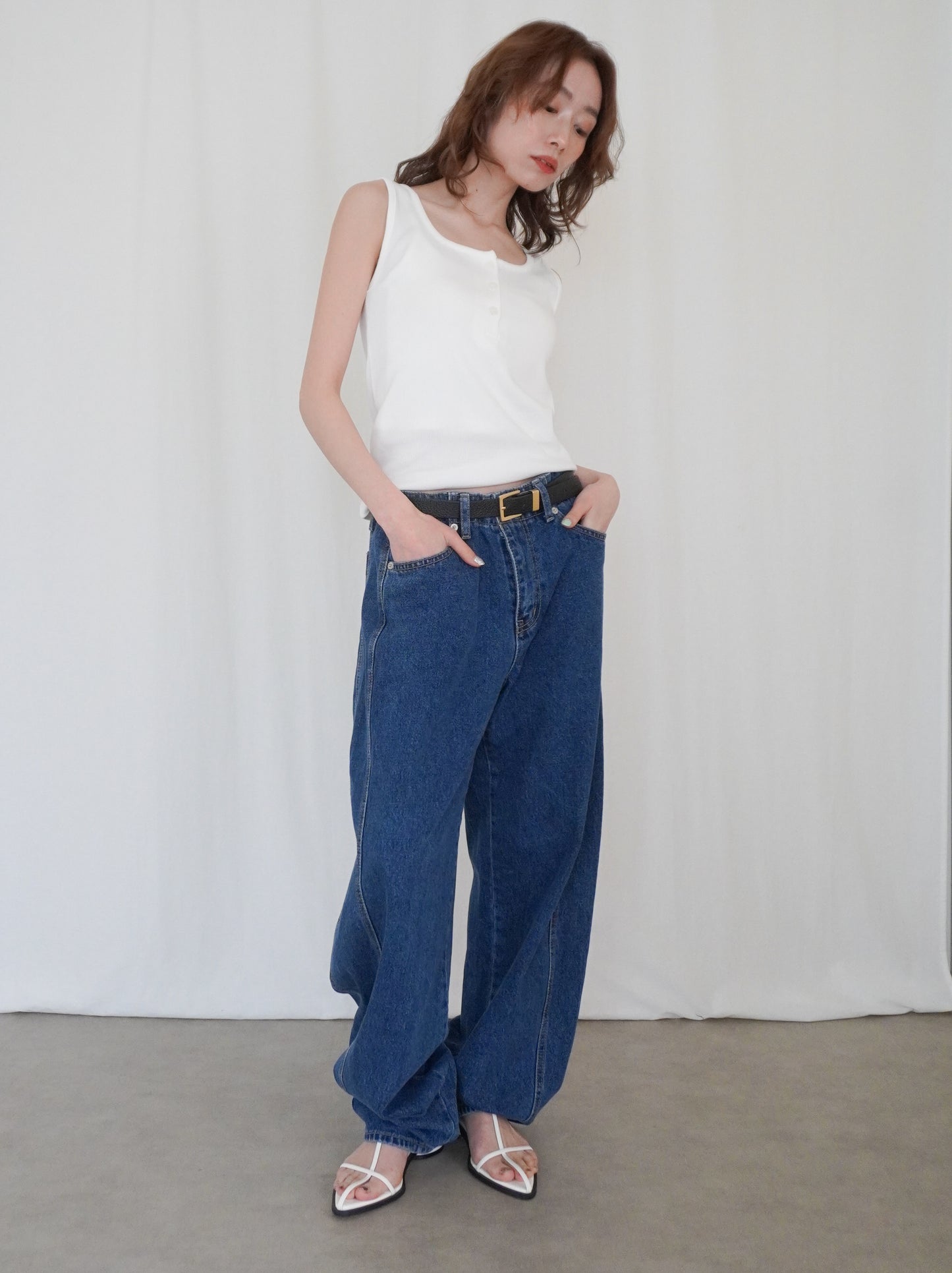 Essential rib ヘンリータンクトップ