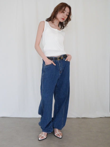 Essential rib ヘンリータンクトップ