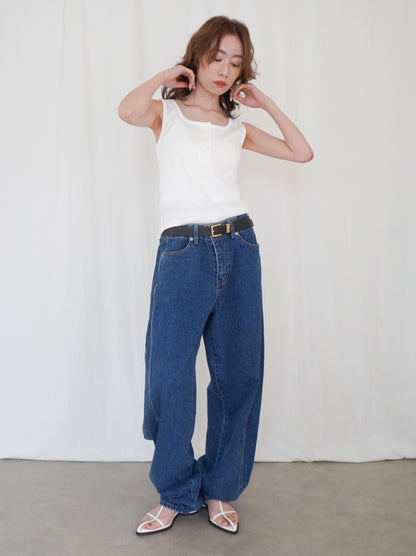Essential rib ヘンリータンクトップ