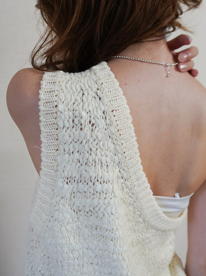 Texture One Shoulder レイヤードニット