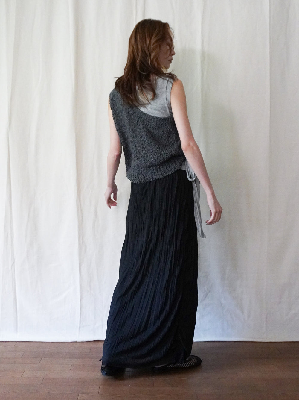 Texture One Shoulder レイヤードニット