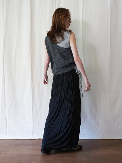 Texture One Shoulder レイヤードニット