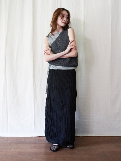 Texture One Shoulder レイヤードニット