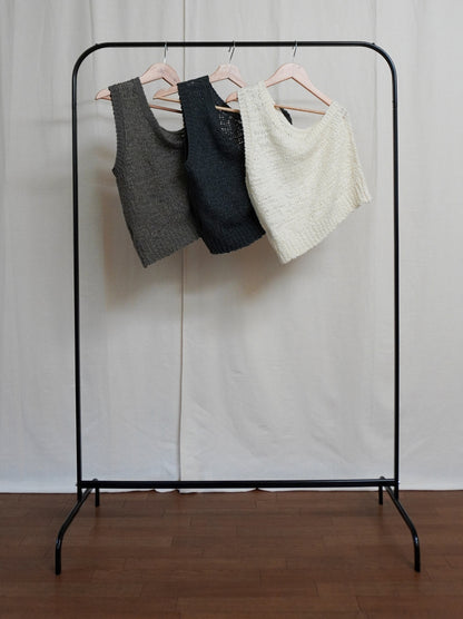 Texture One Shoulder レイヤードニット