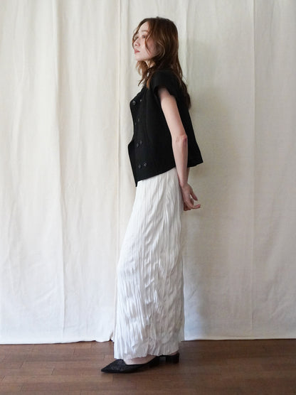 High-neck double button ショートジャケット