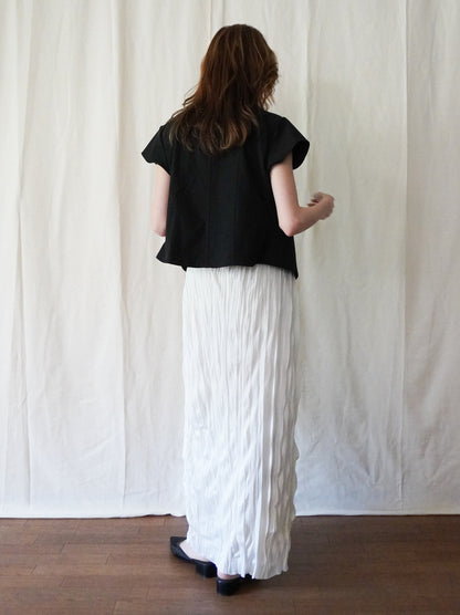 High-neck double button ショートジャケット
