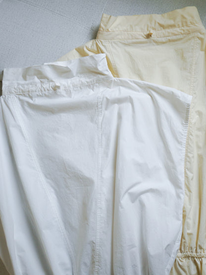 Drawstring Volume Kneck コットンシャツ