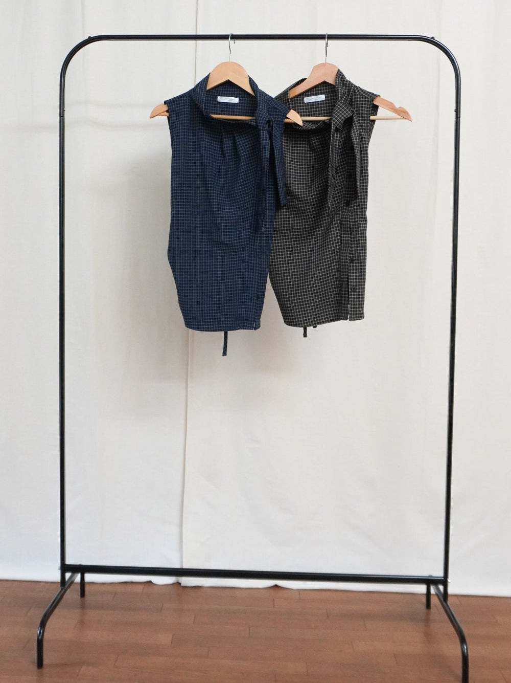 Arrange Bowtie チェックノースリーブシャツ