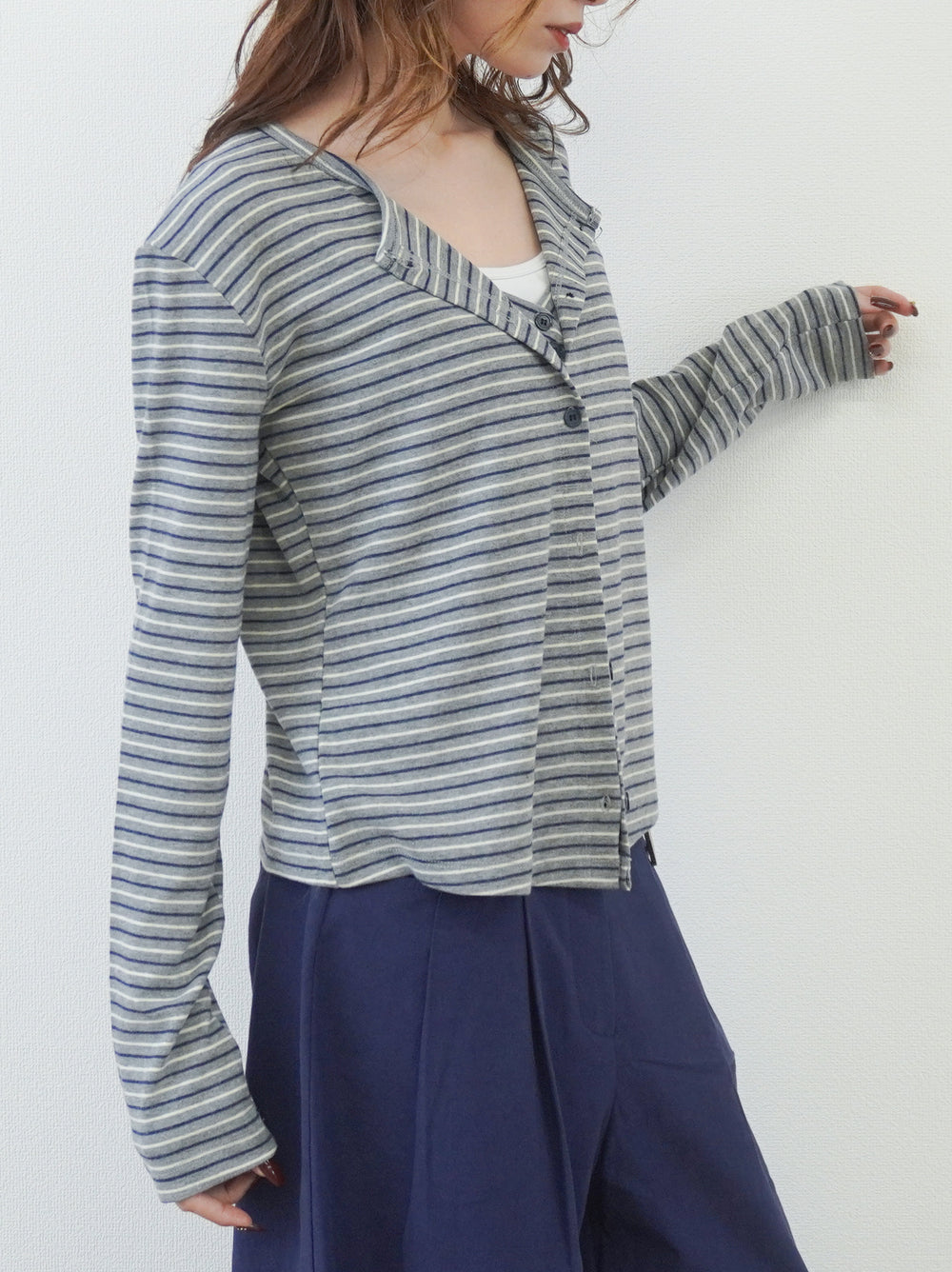 Layered line ボーダーキャミアンサンブル