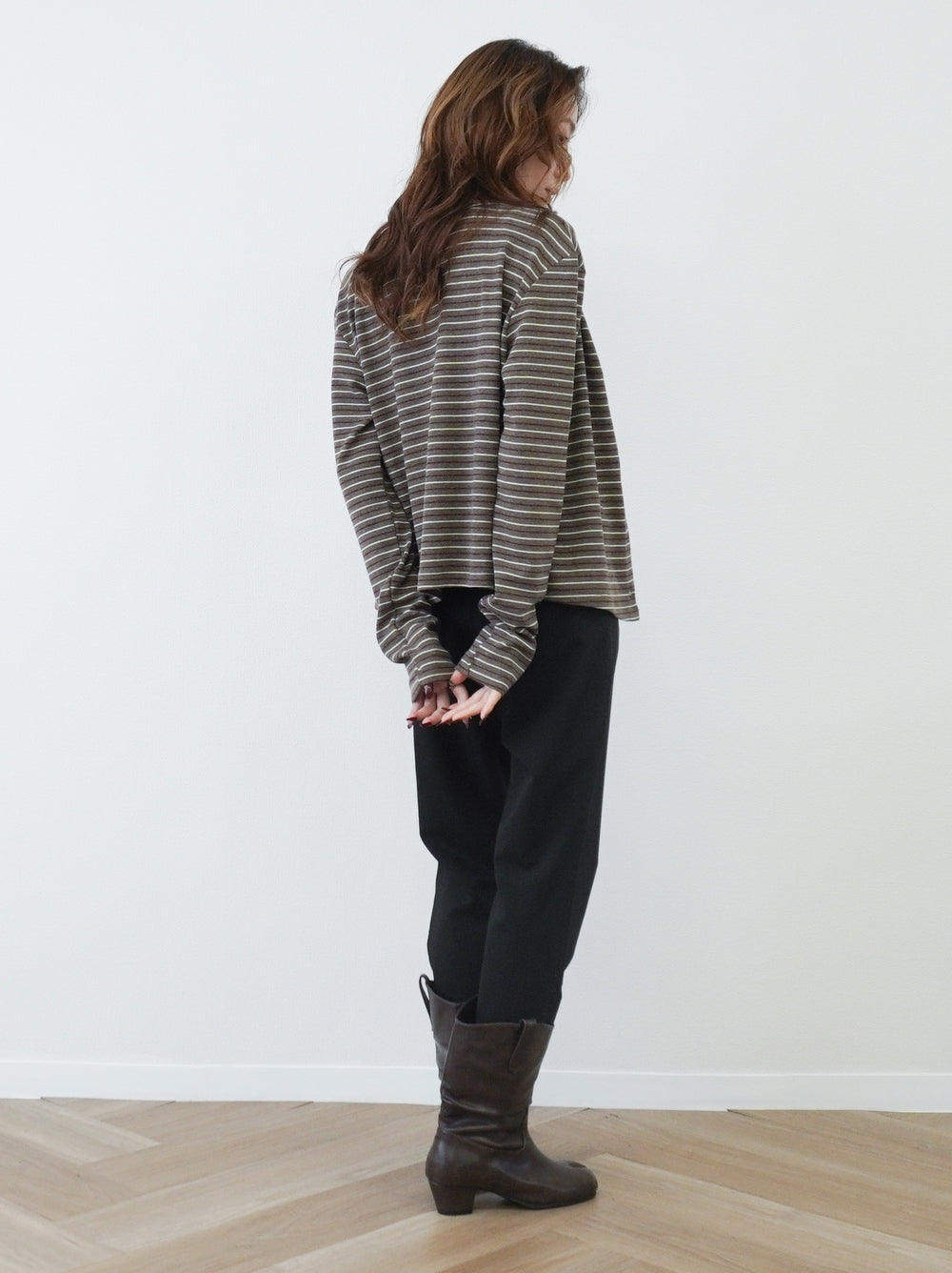 Layered line ボーダーキャミアンサンブル