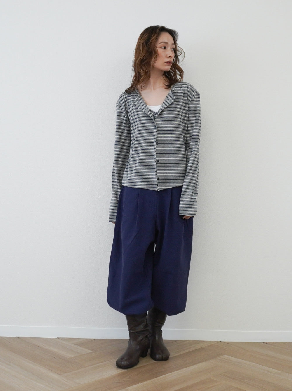 Layered line ボーダーキャミアンサンブル