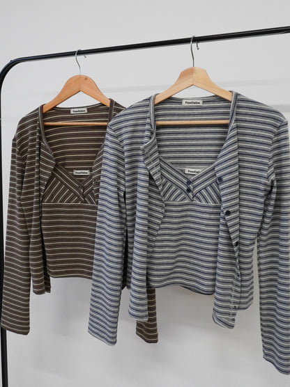 Layered line ボーダーキャミアンサンブル