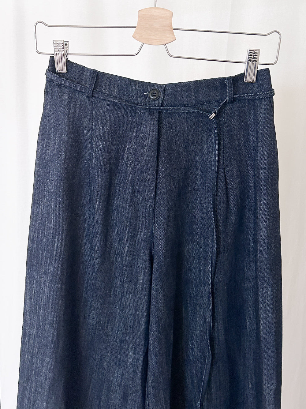 Wide straight indigo パンツ