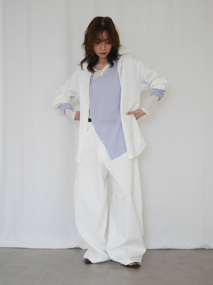 Over silhouette コットンシャツ