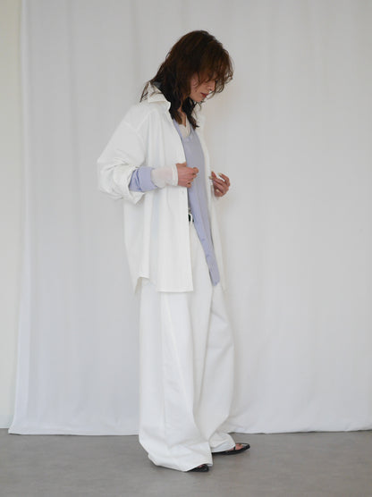 Over silhouette コットンシャツ