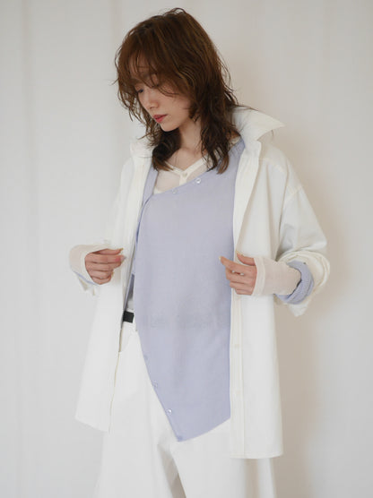 Over silhouette コットンシャツ