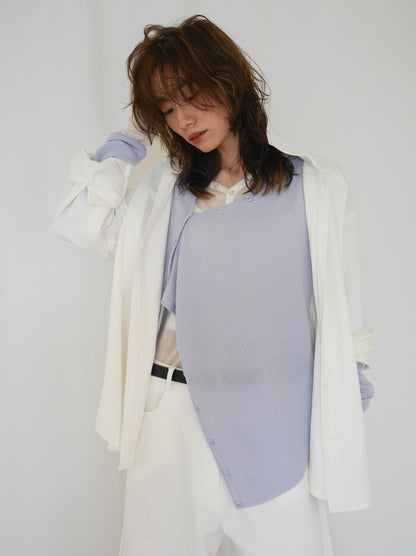 Over silhouette コットンシャツ