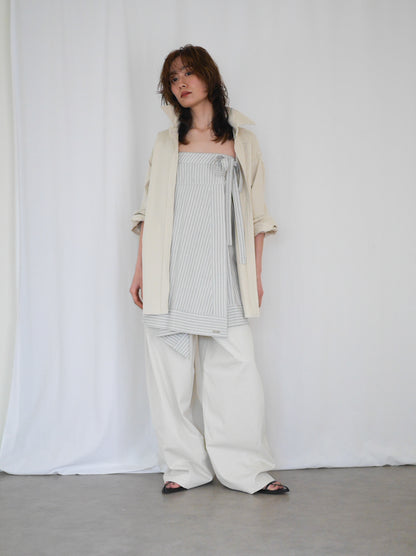 Over silhouette コットンシャツ
