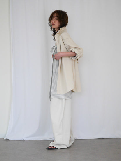 Over silhouette コットンシャツ