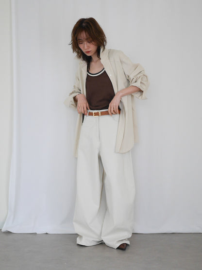 Over silhouette コットンシャツ