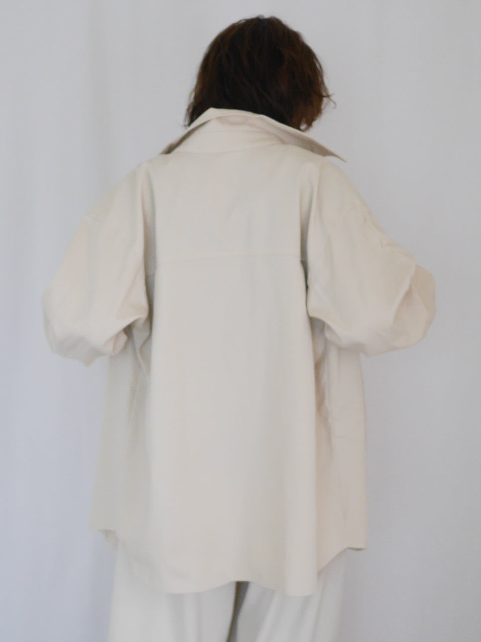 Over silhouette コットンシャツ