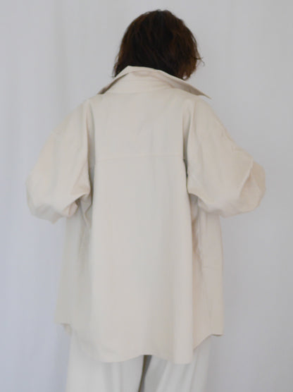Over silhouette コットンシャツ