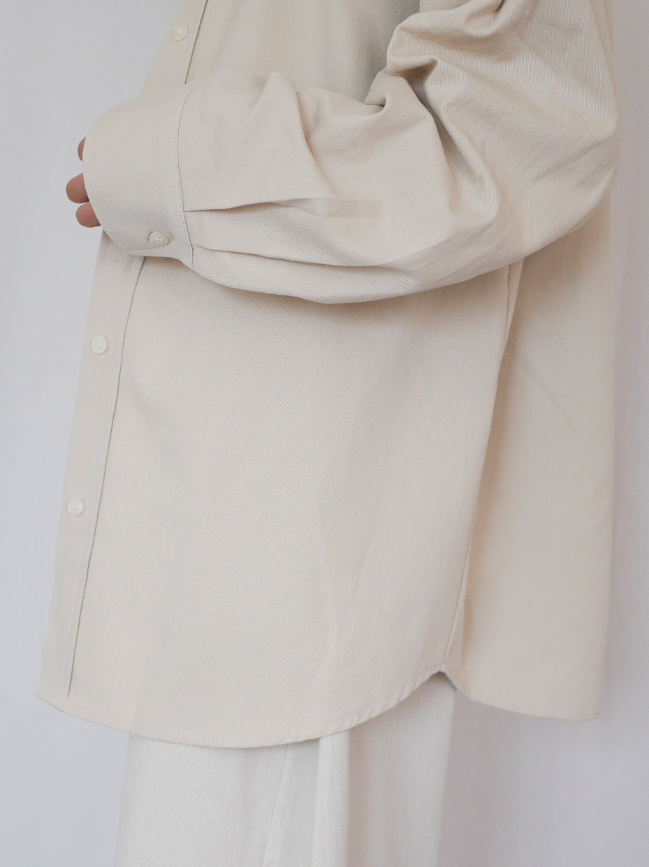 Over silhouette コットンシャツ
